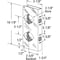 Prime-Line Prime-Line 12.72 in. H X 2-1/8 in. L Brass-Plated Brass Recessed Door Reinforcer U 9537 - alternate 2